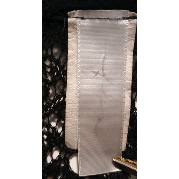 Black Lace Button-Up Blouse – Long Sleeve, Soft, Size Small – Romantic Look - Picture 5 of 9